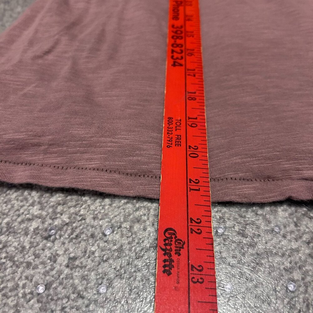 We the Free Cotton Long Sleeve Tee Purple Muave Relaxed - Picture 7 of 7